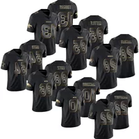 Футбольная форма 49ers 85 Kittle Raiders 28 Saints Cowboys Eagles Panthers 22 Black Gold Edition для внешней торговли
