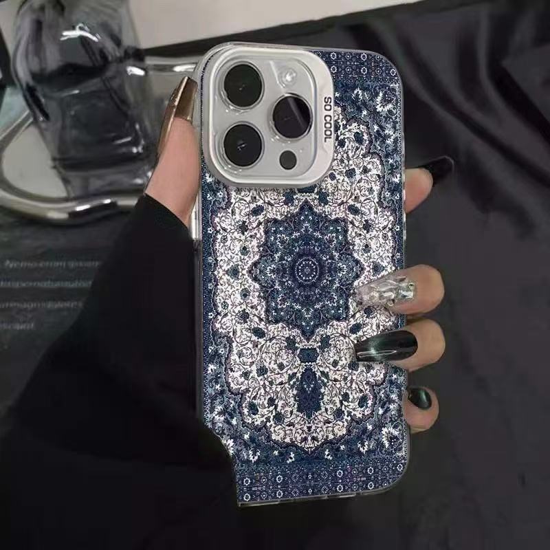 El nuevo patrón de tótem es adecuado para la carcasa del teléfono móvil iphone16 Apple 15promax/14 personalidad 13pro12 Europa y América