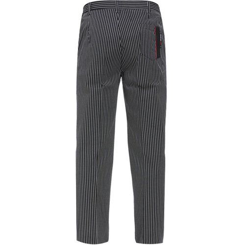 Wholesale chef pants hotel uniform pants kitchen striped chef pants restaurant server elastic waist work pants