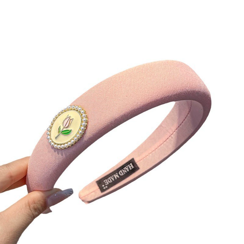 Headband non-slip sponge headband, new 2024 collection, face-wash hair accessory, pink/blue/white