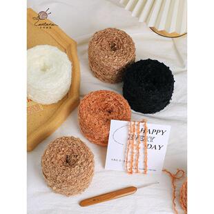 ̩�Ϲ���ɫ��ëȦȦ�����ɫϵDIY�h����ż�����^�l���⾎��ë��