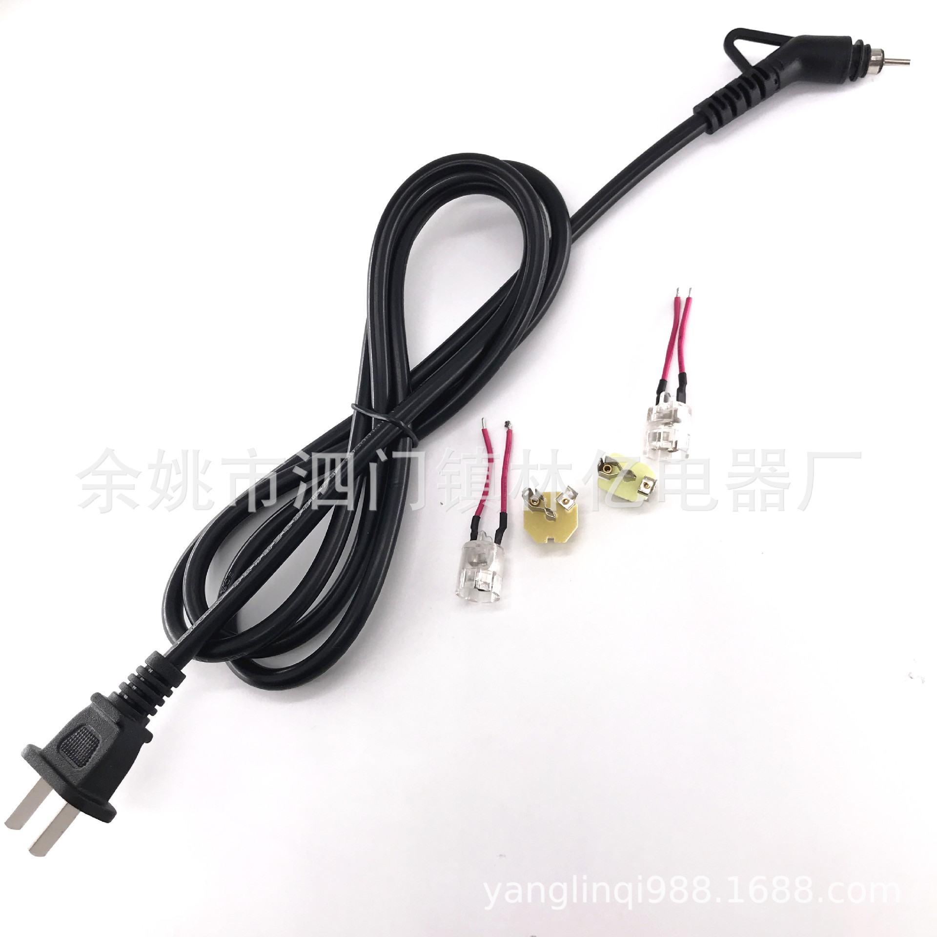 卷发棒旋转插头电源线 国标吹风机电源线 欧规卷发棒旋转插头