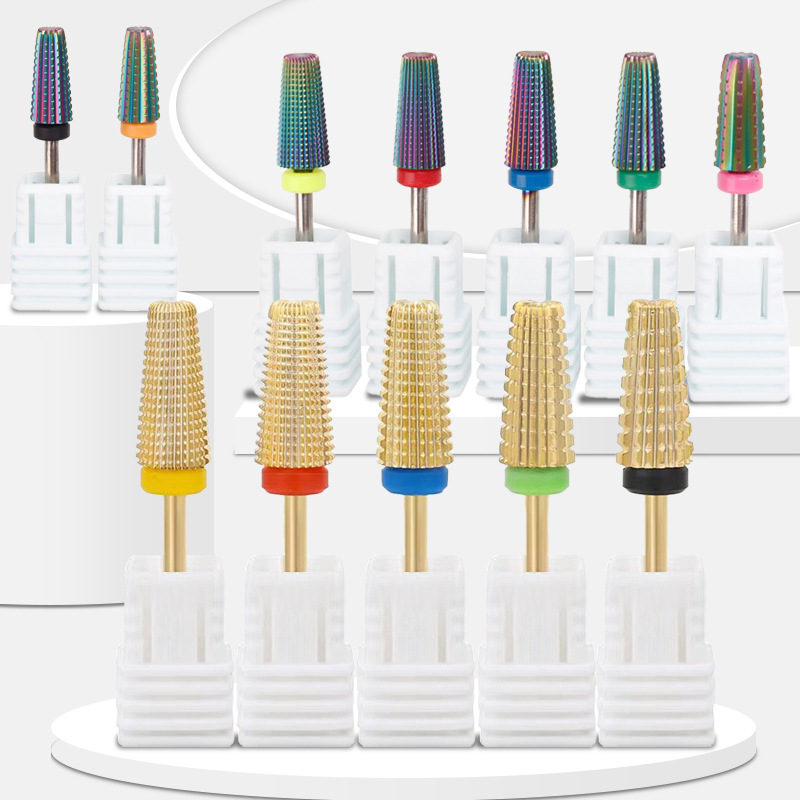 Nuevos productos transfronterizos de molienda de acero de tungsteno de uñas, dientes de ranura recta, molienda bidireccional, molienda de tungsteno de acero cinco en uno