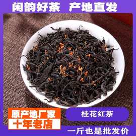 2026新茶桂花红武夷山正山小种红茶浓香型小赤甘花香罐装茶叶500g