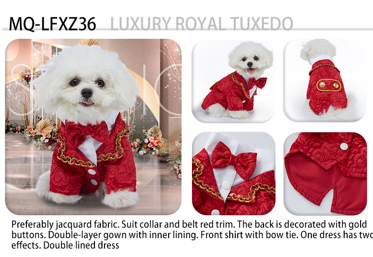 Formel hundeskjorte med slips til bryllup og jul_voghion.com