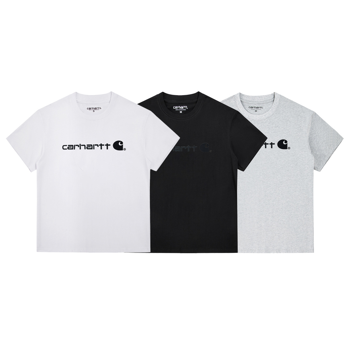 Factory direct in stock Carhartt short sleeve Carhart heavy new simple style T-shirt classic printed men and women