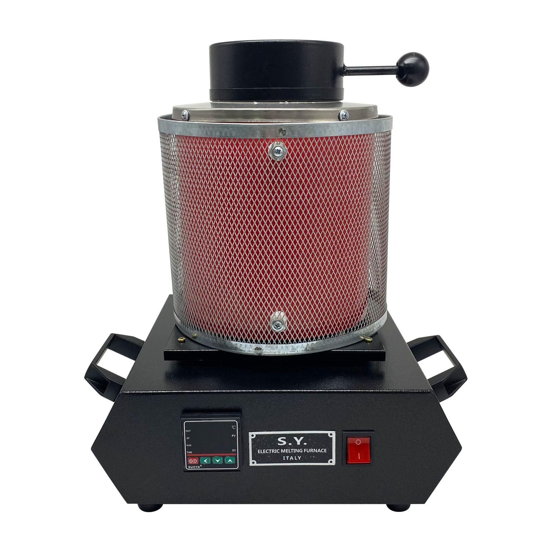 带网手提熔金炉金属金银铝融金炉熔金机石墨石英坩埚冶炼熔化加热