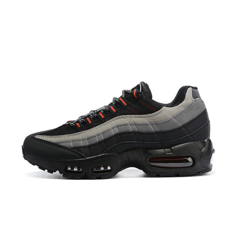 ヨーロッパステーション MAX 95 エアクッションシューズ反射衝撃吸収ロートップランニングメンズシューズピュアブラックサムライ高さ増加クロスボーダー外国貿易靴|undefined