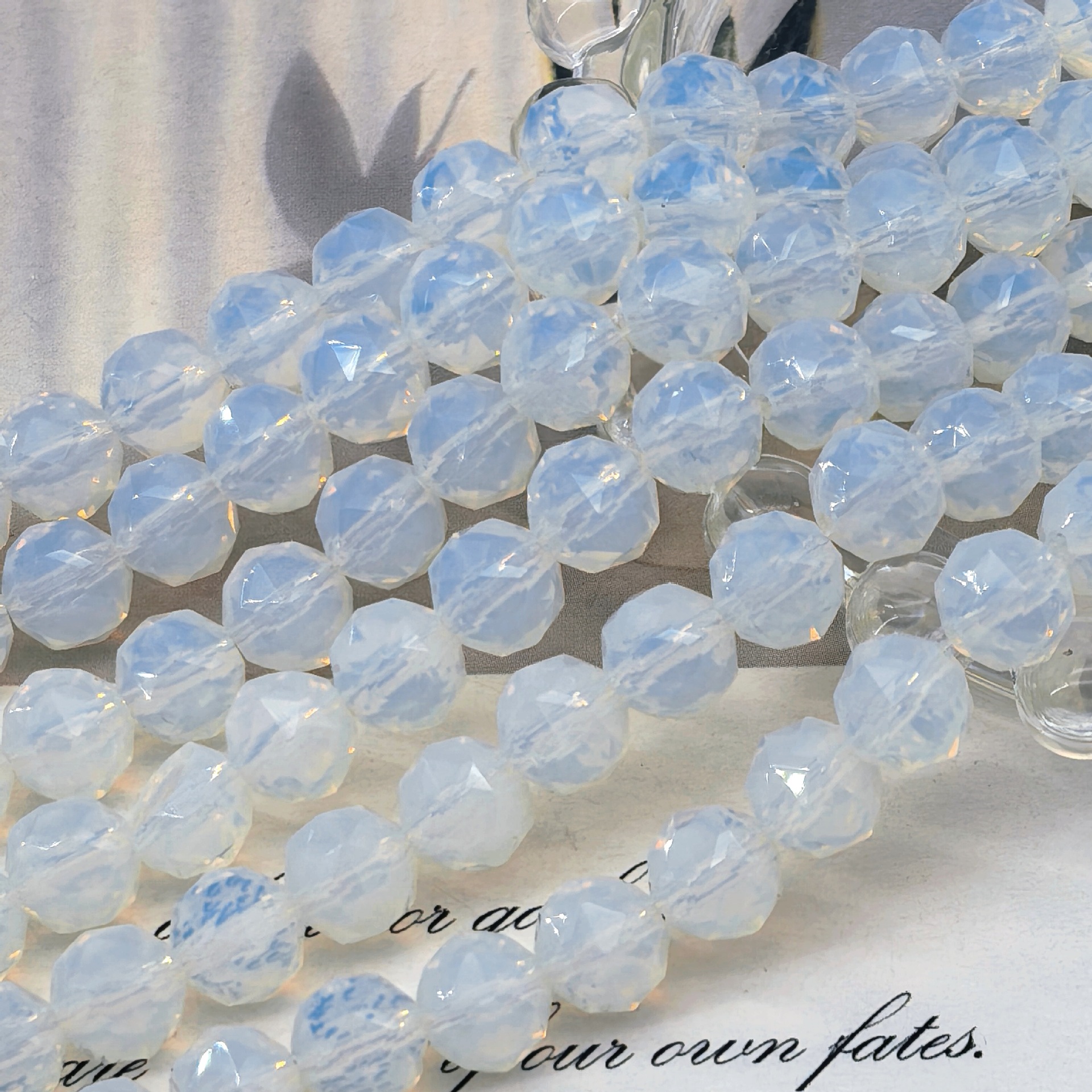 Bola de flores de 8mm Jingjing K9 cuentas sueltas de cristal 64 superficies cortadas con cuentas Accesorios de joyería hechos a mano de bricolaje Pulsera Collar lote suelto image 91