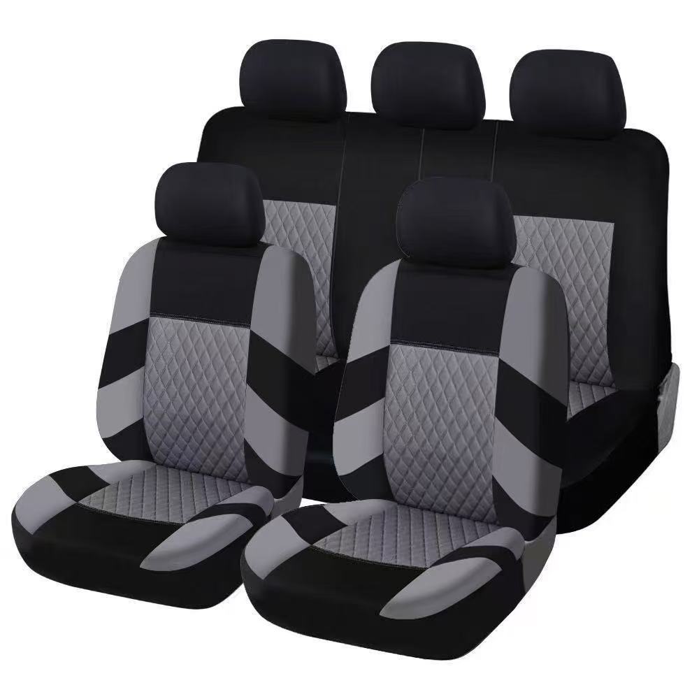 Car Seat Full Set Breathable Non-Slip Interior Decorative Cushion Universal Seat Cushion Cover for Front and Rear Seats