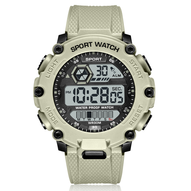 Nuevo estudiante deportes impermeable reloj electrónico moda al aire libre reloj multifunción hombres y mujeres reloj luminoso para niños