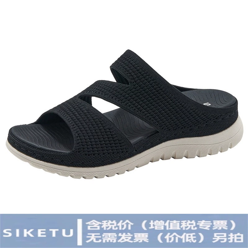 L1902-3 Amazon Европейские и американские спортивные и повседневные сандалии новые 2025 на липучке с вырезом на толстой подошве женские сандалии