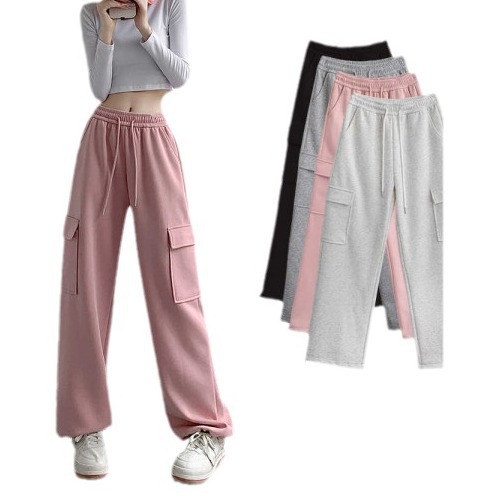 Design fuchsia summer fitted casual trousers