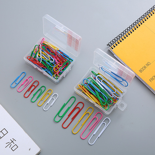 Factory wholesale colored plastic 33MM 50MM spiral pins nickel silver colored plastic clips for financial documents classification