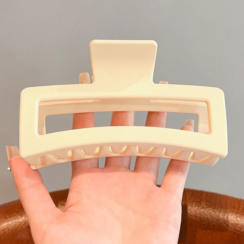 新しいヘアクリップ、大きなスクエアレターグリップ、ファッショナブルなヘアアクセサリー、卸売シャーククリップ、工場直販、幾何学的要素