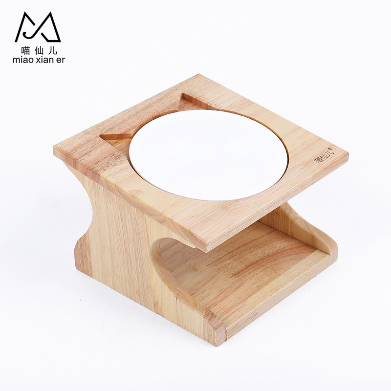 간단한 오크 단일 그릇 도자기 그릇