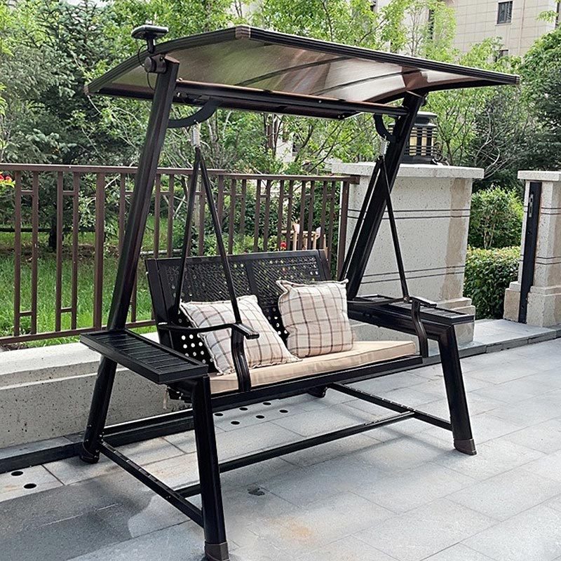 Silla colgante para exteriores, silla colgante para patio, silla colgante tipo cesta para balcón, silla colgante de metal moderna de aleación de aluminio para interiores.