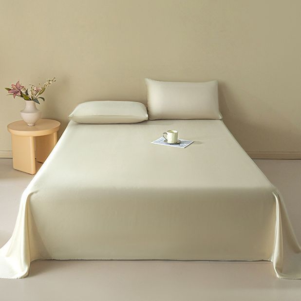 Sábanas de verano de seda de una sola pieza, dormitorio doble individual, seda de hielo, funda de edredón desnuda, funda de almohada de edredón fresco, juego de tres piezas, verano