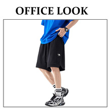 夏季新款外穿运动短裤男ins薄款日系潮流中裤宽松大码休闲五分裤