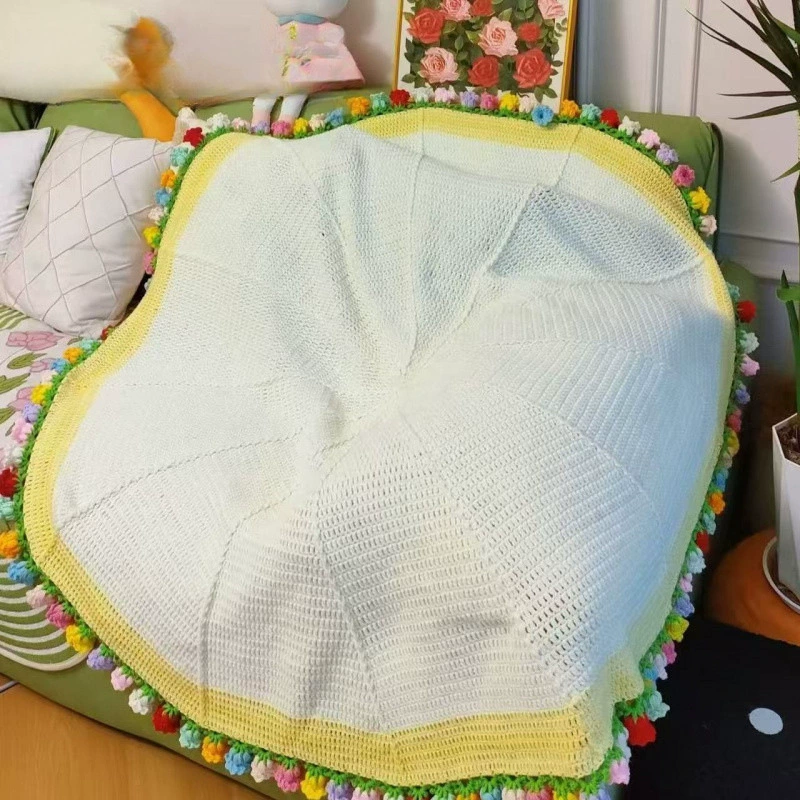 Ручной шерстяной букет одеяло материал сумка вязаное одеяло превращается в букет креативный ландыш розовое одеяло