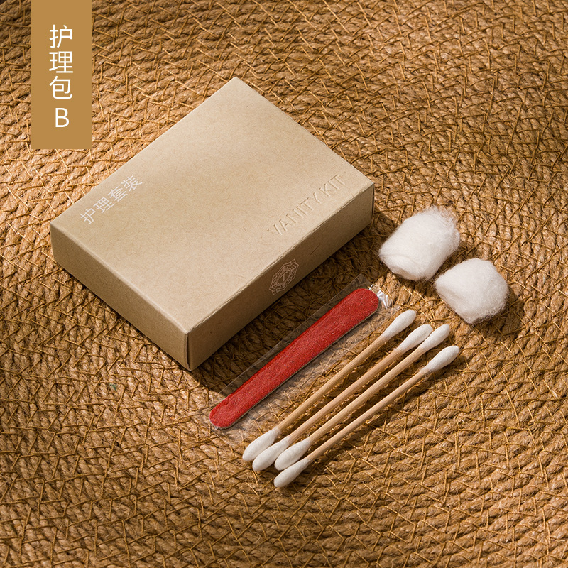 羊皮信高級ホテル民宿使い捨て歯ブラシ星ホテル洗面用品歯具セット二合一