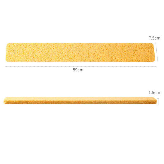 Kitchen sink countertop absorbent pad splash-proof sink sink edge narrow sponge pad toilet wood pulp cotton cleaning wipe