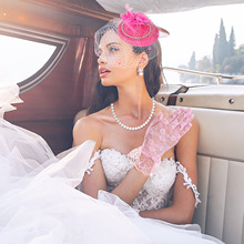 欧美新娘结婚头饰 夜上海旗袍名媛复古晚宴年会演出珍珠面纱礼帽