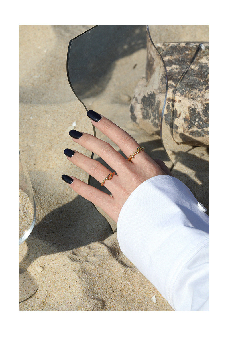 Fashion Geometric Sterling Silver Plating Open Ring 1 Piece