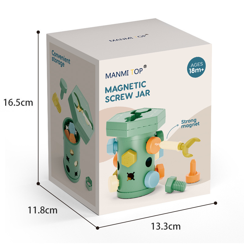 마그네틱 스크류 캔 그린 잉글리시 박스 378g