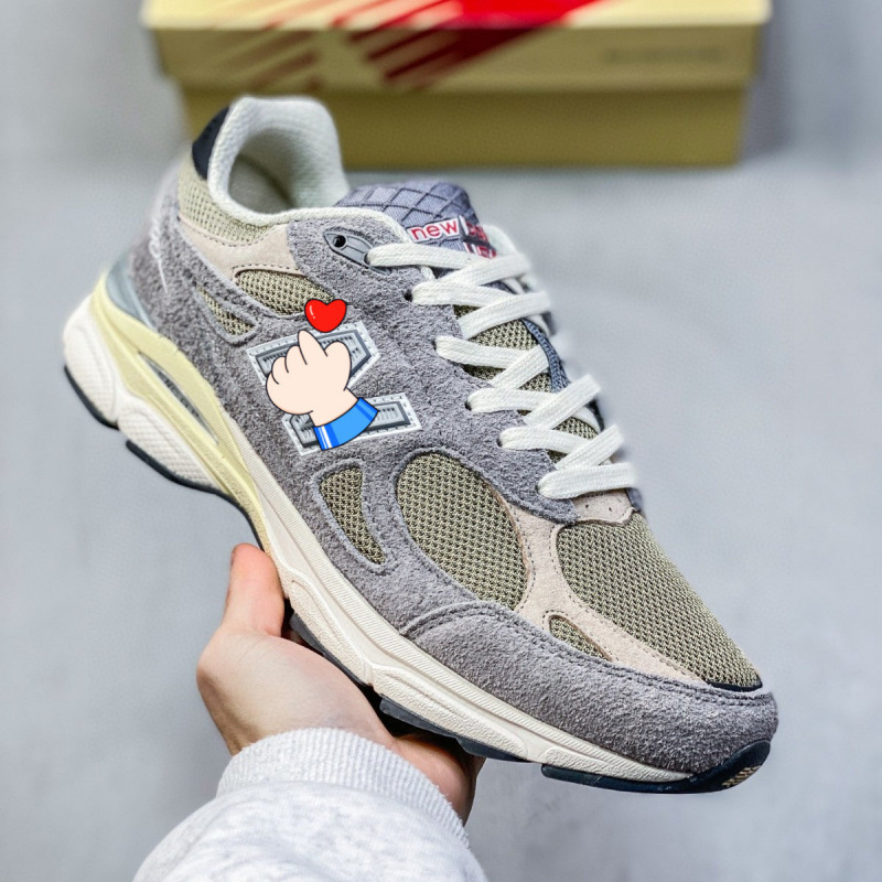 Putian New Balance Nb990 V6 President Yuanzu Gray Men's and Women's Shoes Breathable Retro Casual Sports Jogging Shoes Increase Height