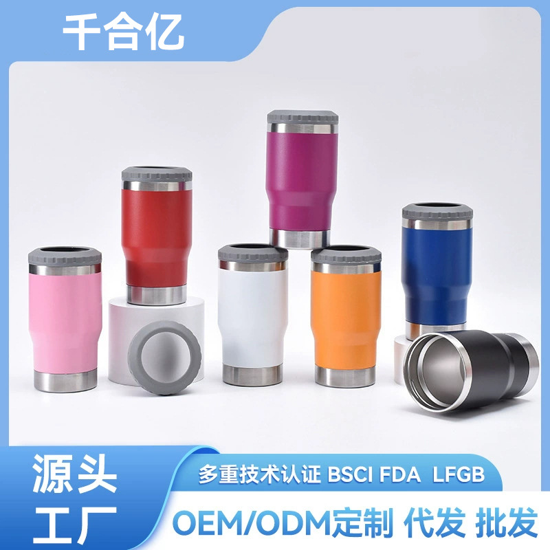국경 14oz 이중 층 진공 냉간 탱크 병따개 휴대용 자동차 컵 스테인레스 스틸 진공 컵 도매
