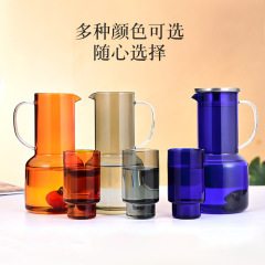 高硼硅冷水壶家用玻璃耐高温花茶壶凉水壶大容量玻璃原色可印LOGO
