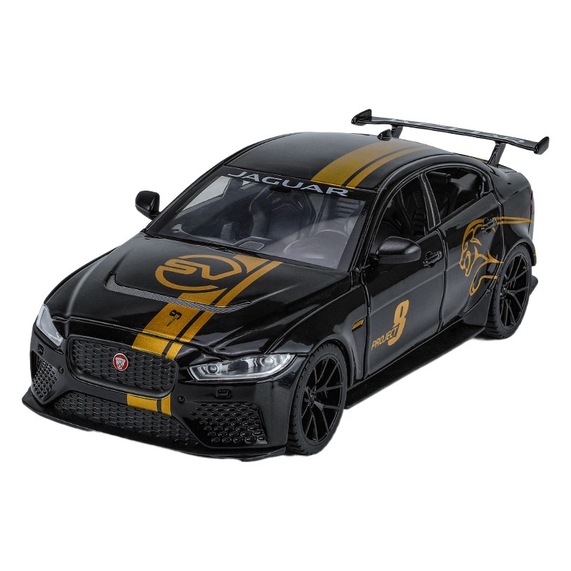 Qiyi Alloy Car Model 1:24 Jaguar XESVProject8 Retraction Sound Light Car Model Juguete Decoración Regalo