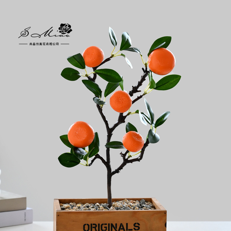 Flores artificiales, estilo pastoral, bonsái pequeño de frutas simuladas, decoración de interiores, suministro directo de fabricantes, dropshipping de flores artificiales, plantas en maceta simuladas image 11