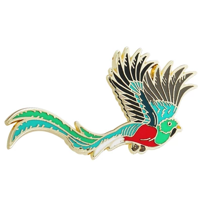 Gorgeous Animal Brooch Featuring a Guatemalan Gochar Bird, a Perfect Gift Decoration Badge for Bird Enthusiasts