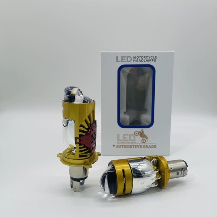 M01J dual-lens H4 headlight 9V-80V motorcycle LED headlight 45W direct plug-in model for motorcycles and electric vehicles