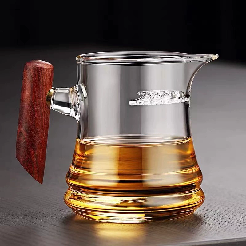 Glass filter, convenient tea set, tea cup, factory direct supply, increased thickness