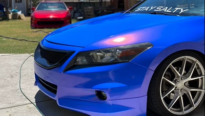 Glossy Diamond Chameleon Color Changing Film, Multi-Angle Colorful, Scratch-Resistant and Sun-Proof, Full Car Protective Film, Direct Supply from the Manufacturer (Auto Color Change Film) - pb-4000-glossy-diamond-blue-charm-red-15217-pet-bottom