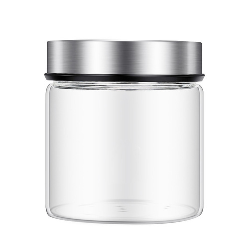 One-piece tea can, food-grade glass jar, five-grain rice glass sealed jar, factory direct supply, large quantity