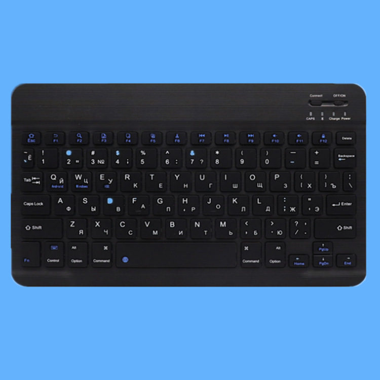 Cross-border foreign language mobile phone tablet Bluetooth keyboard 10 inch Thai Arabic French Spanish Russian Phonetic