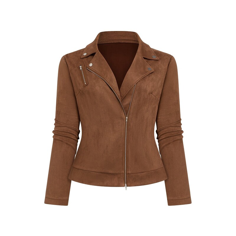 2026 Amazon Bestseller Western Style Faux Suede Short Rivet Jacket for Women, Autumn and Winter Casual Coat 2026 Amazon Bestseller Western Style Faux Suede Short Rivet Jacket for Women, Autumn and Winter Casual Coat