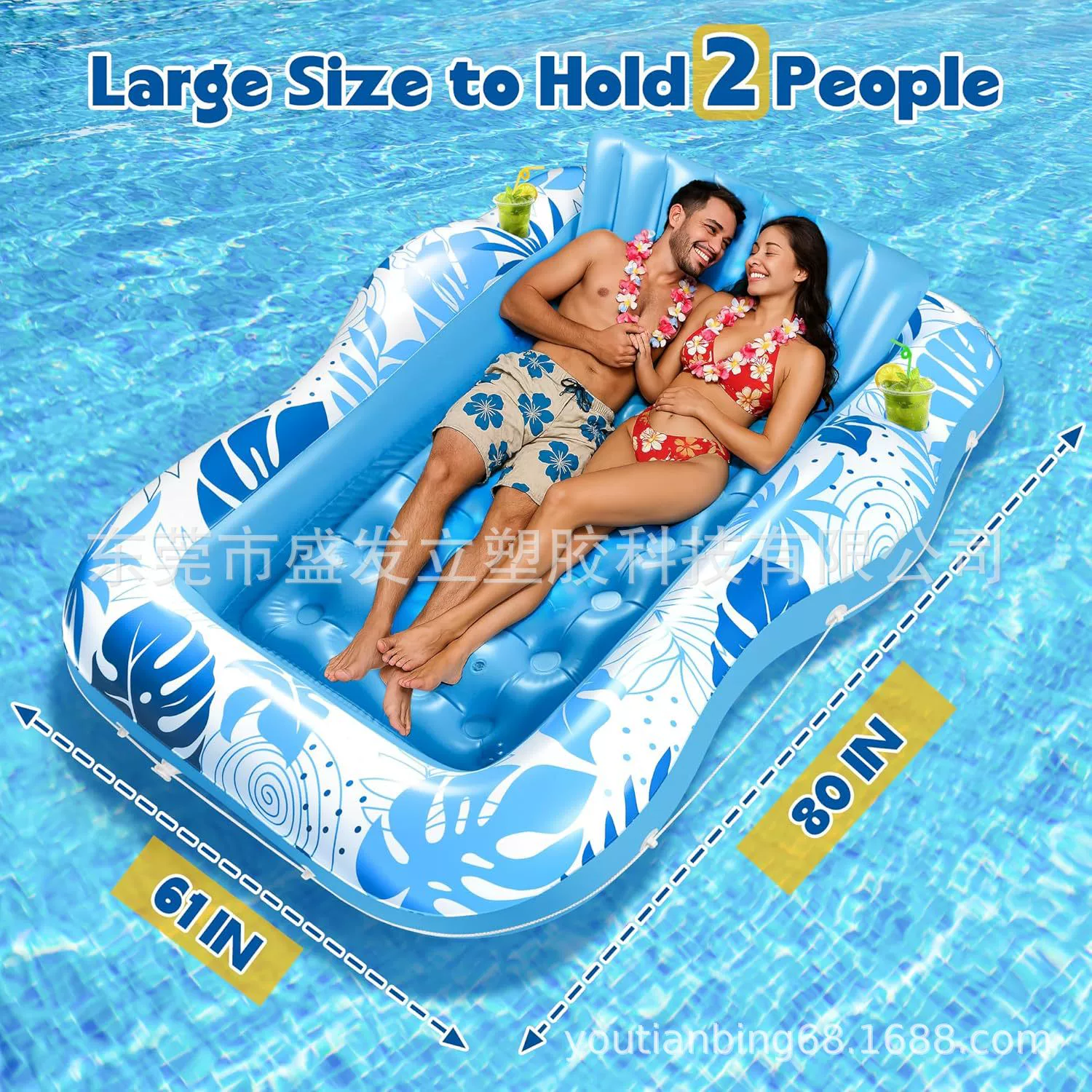 Надувной бассейн для загара с подушкой и подстаканником, большой пляжный бассейн из ПВХ для плавания и загара