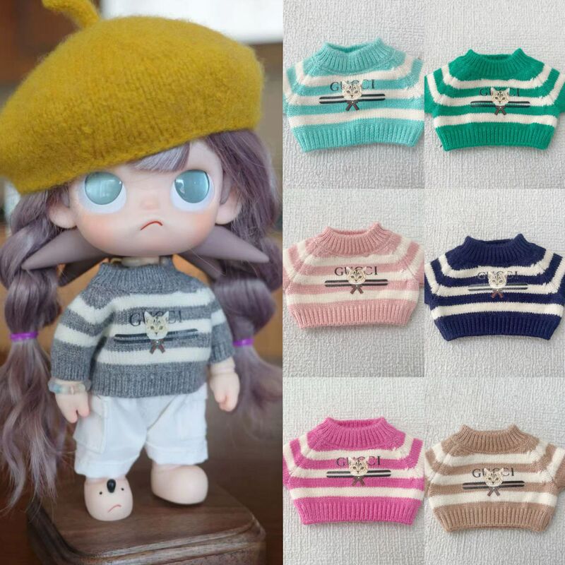 Only Baby Clothes Korean Style Gucci Striped Sweater 17cm Abubu Replacement Outfit Zsiga Autumn and Winter New Sweater