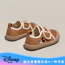迪士尼童鞋夏季新款婴幼儿布鞋女童帆布鞋男童学步鞋一脚蹬宝宝鞋