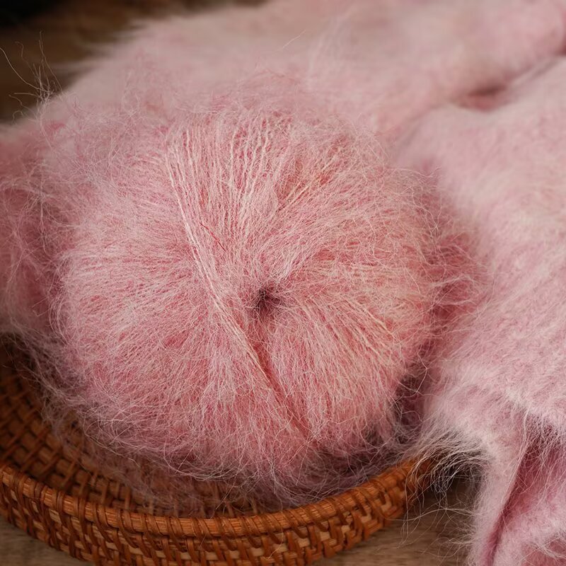 Alpaca Wool Long Hair Mohair Wool Scarf Thread Handmade Outwear Sweater Knitted Shawl DIY Hat Thread