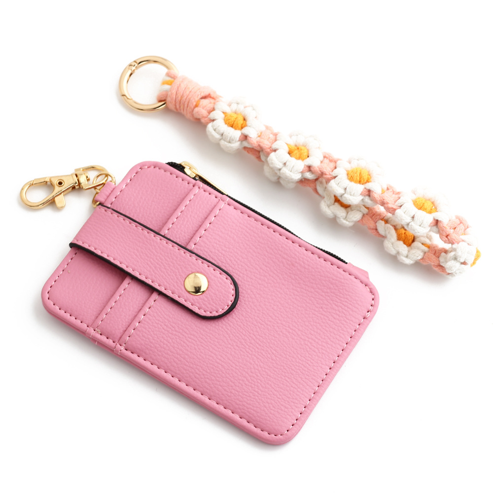 Women's Solid Color Pu Leather Zipper Card Holders display picture 5