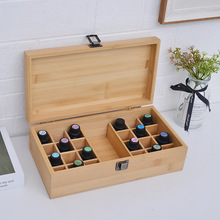 木质精油盒简约多特瑞25格木质翻盖精油包装盒 精油瓶收纳礼品盒