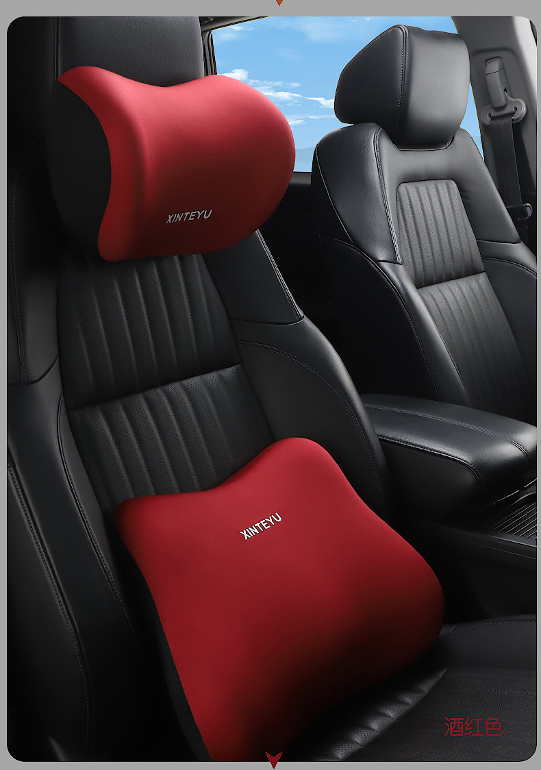 Car Lumbar Support Car Driving Headrest Seat Backrest Car Cushion Driving Lumbar Support Waist Support Pillow Lumbar Support