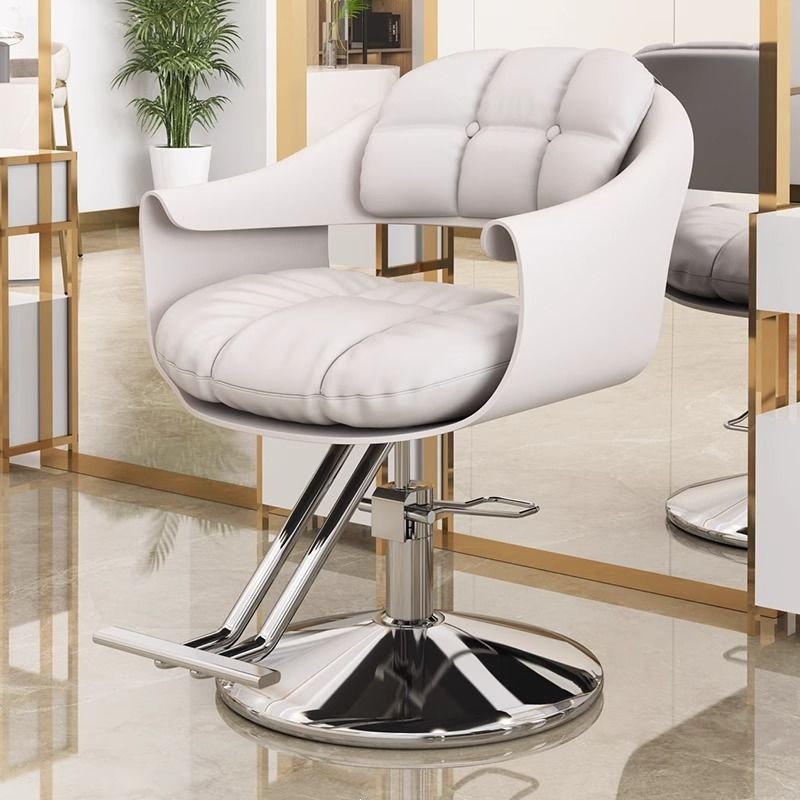 Silla de peluquería de red, salón de peluquería especial, elevación y rotación, nuevo asiento de corte de pelo de moda, silla de salón de peluquería de lujo ligera