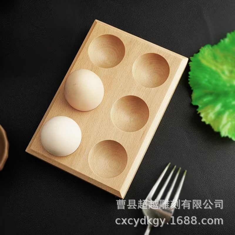 厂家实木鸡蛋收纳盒相思木榉木鸡蛋托盘置物架冰箱厨房放鸡蛋盘子|undefined